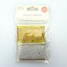 Cintas de encaje metalicas oro y plata