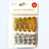 Guirnaldas metalicas Estrellas oro y plata