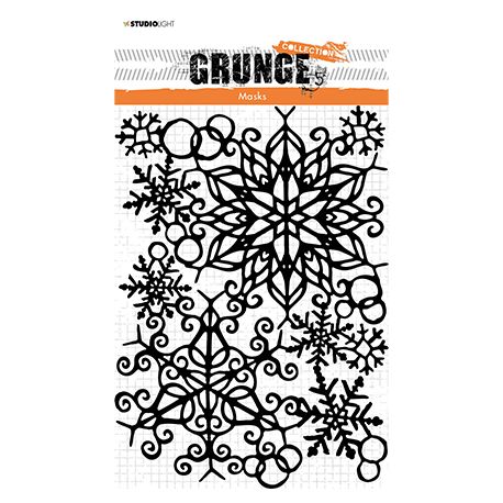 Stencil Snowflakes Grunge