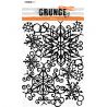 Stencil Snowflakes Grunge