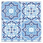 Servilleta Tiles Blue
