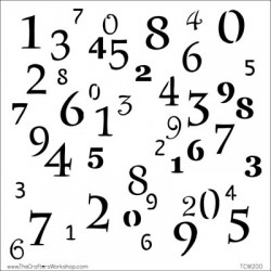 Template 6x6 - Numerals