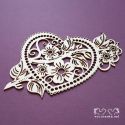 Laser Cut - Corazón y Flores
