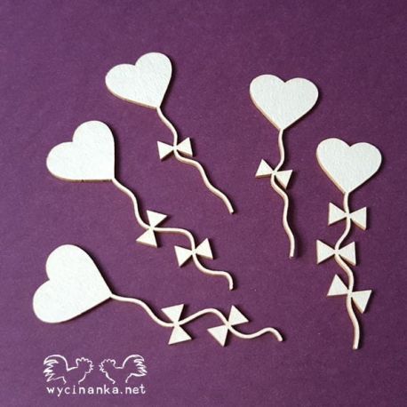 Laser Cut - Globos Corazones