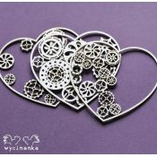 Laser Cut - Steampunk Corazón - Las 3 capas