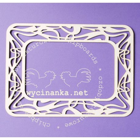 Laser Cut - Marco Rectangular Art Nouveau Laser Cut - Marco Rectangular Art Nouveau
