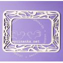 Laser Cut - Marco Rectangular Art Nouveau