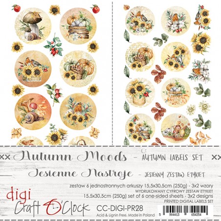 Autumn Moods Digi Label
