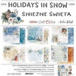 Holidays in Snow paper set 30x30