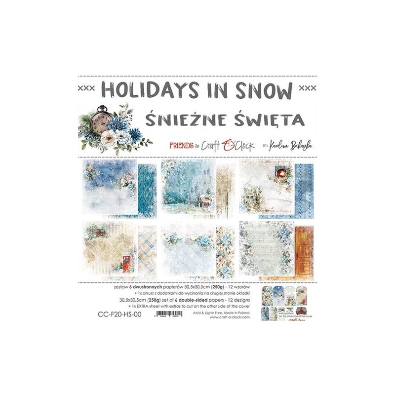 Holidays in Snow paper set 30x30