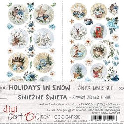 Holidays in Snow - Digi Label