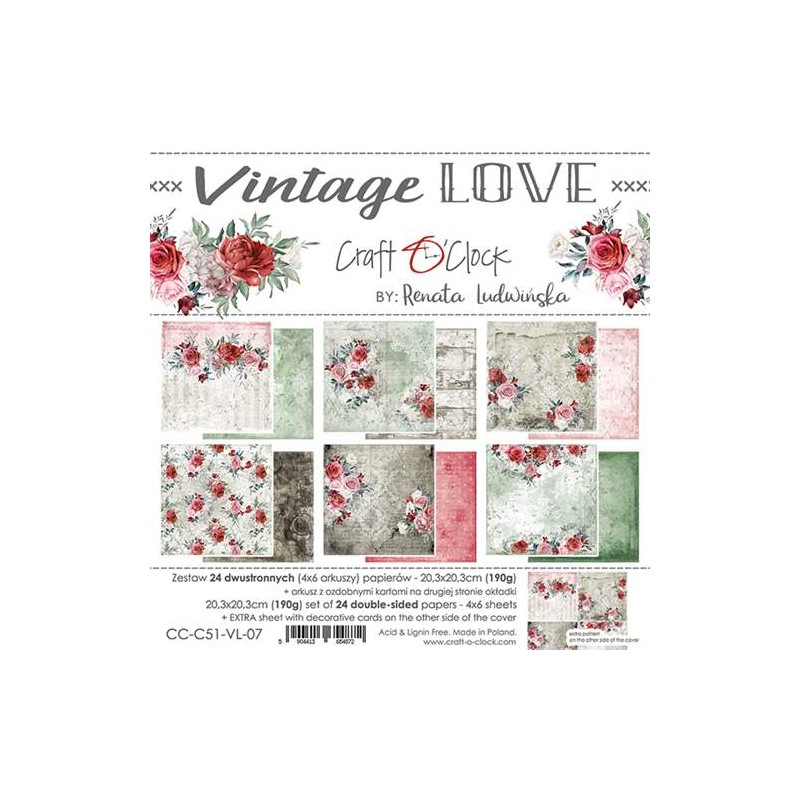 Vintage Love 20x20 Paper Set