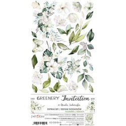 Greenery Invitation Flower Set