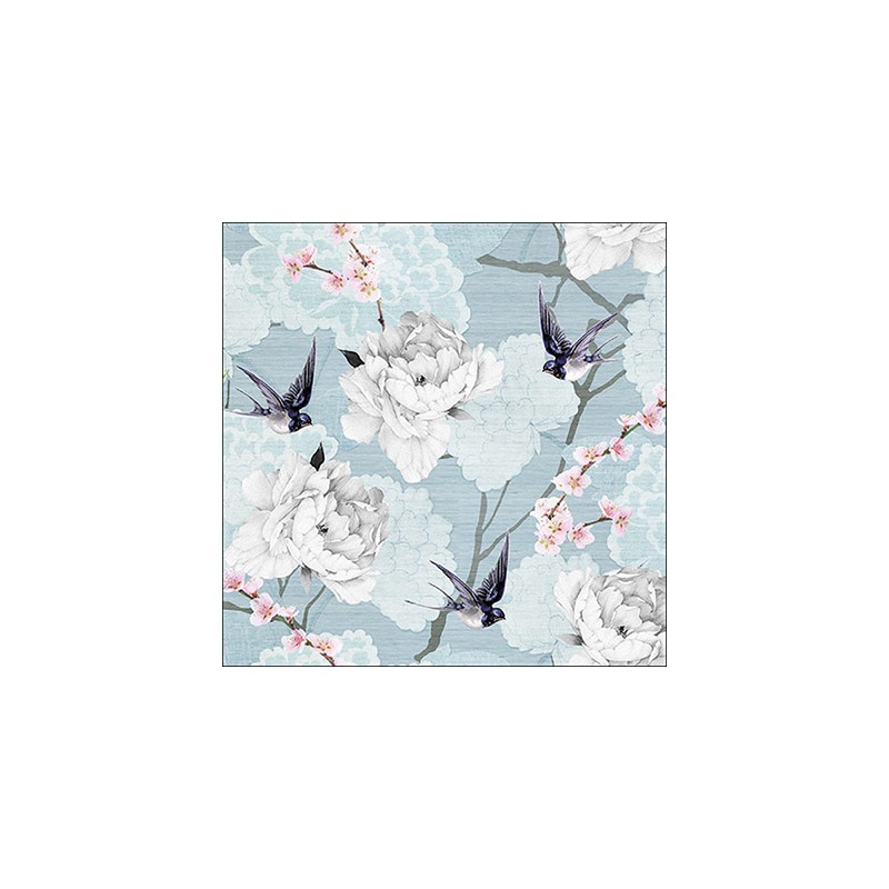 Servilleta Oriental Flower Blue Servilleta Oriental Flower Blue
