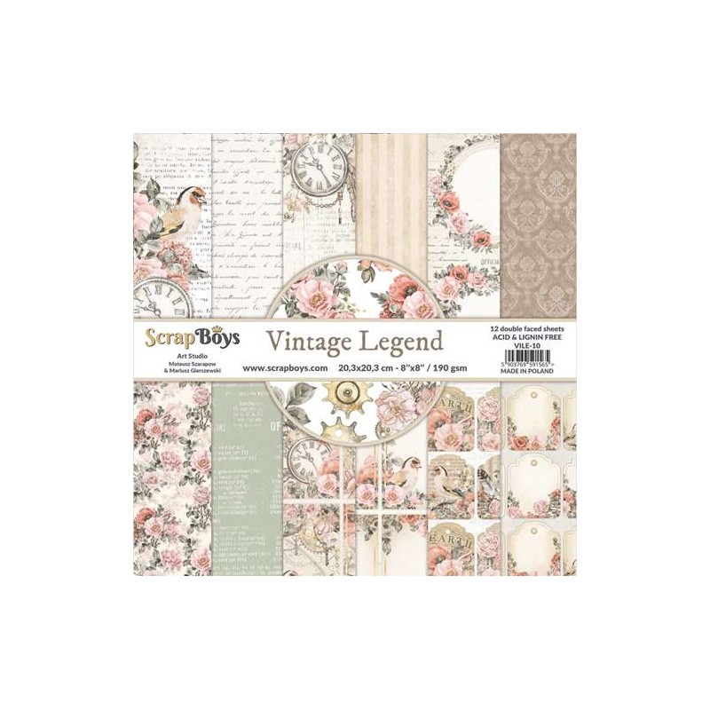 Vintage Legend - Paper Set 20X20