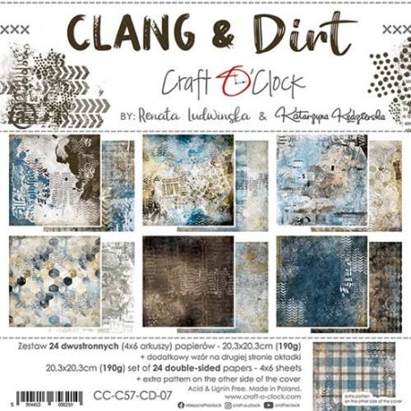 Clang and Dirt Paper Set 20x20