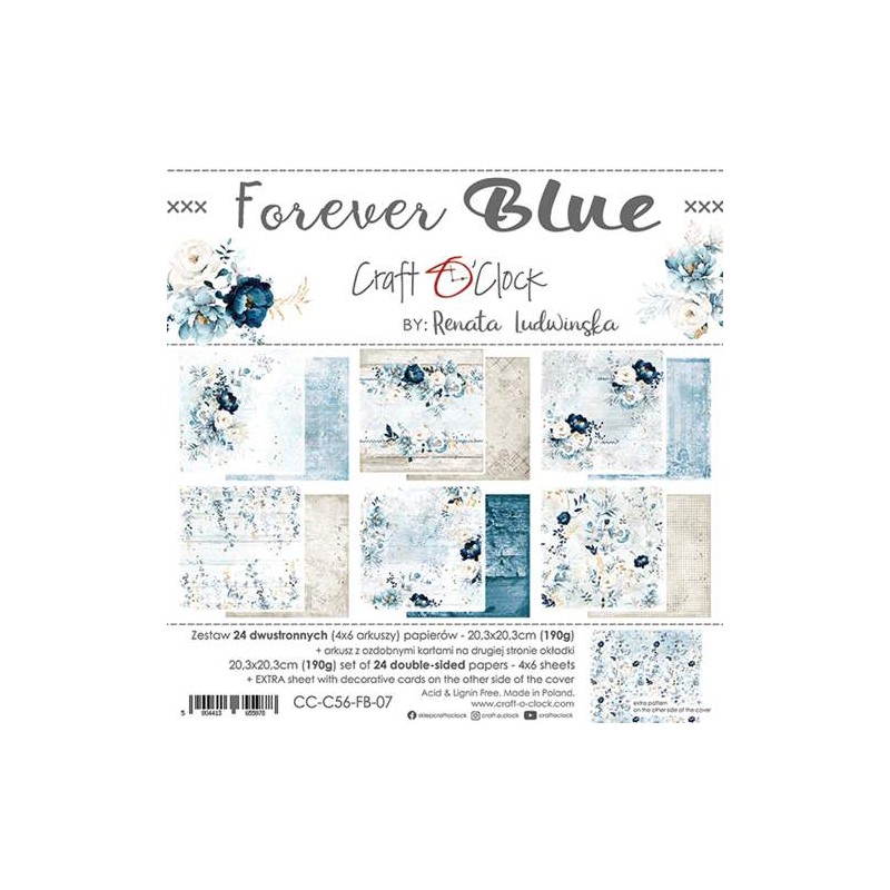 Forever Blue Paper Set 20x20