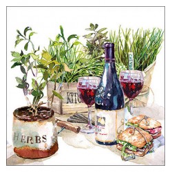 Servilleta Wine and Herbs