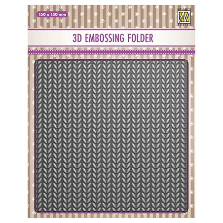 3D Embossing Folder - Knitting