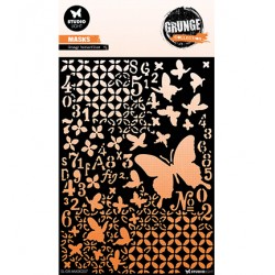 Stencil A5 Grunge Butterfly