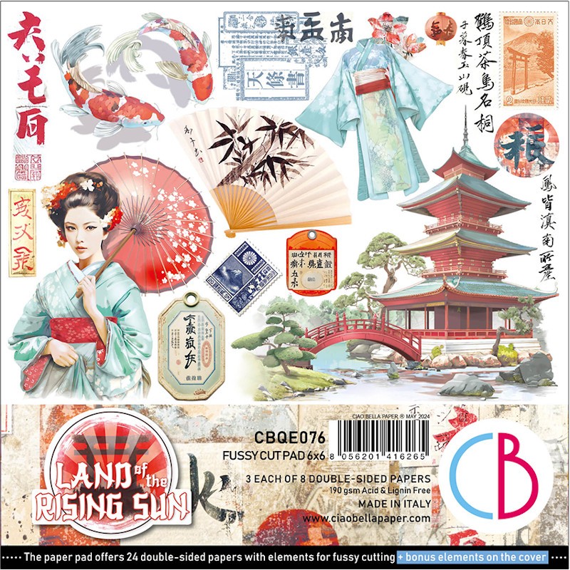 Land of the Rising Sun Fussy Cut 15x15 Set Land of the Rising Sun Fussy Cut 15x15 Set