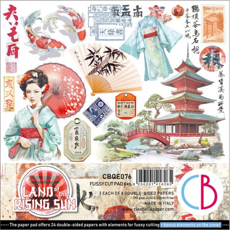 Land of the Rising Sun Fussy Cut 15x15 Set