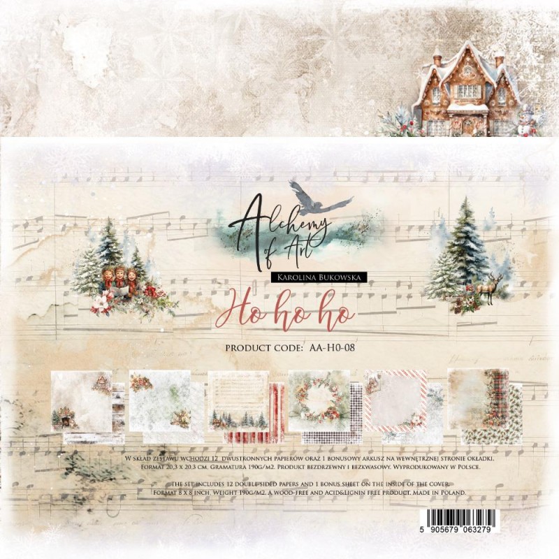 Ho Ho Ho  - Paper Set 20x20