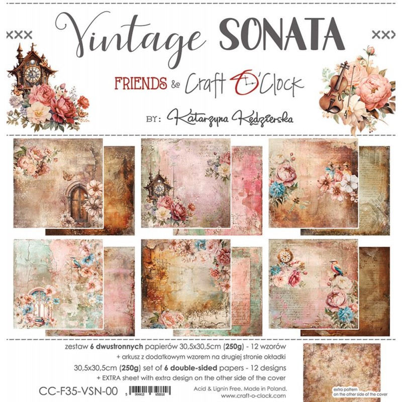 Vintage Sonata Paper Set 30x30 Vintage Sonata Paper Set 30x30