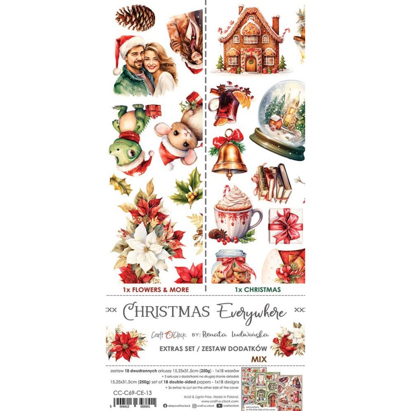 Christmas Everywhere Extras to Cut Mix Set Christmas Everywhere Extras to Cut Mix Set