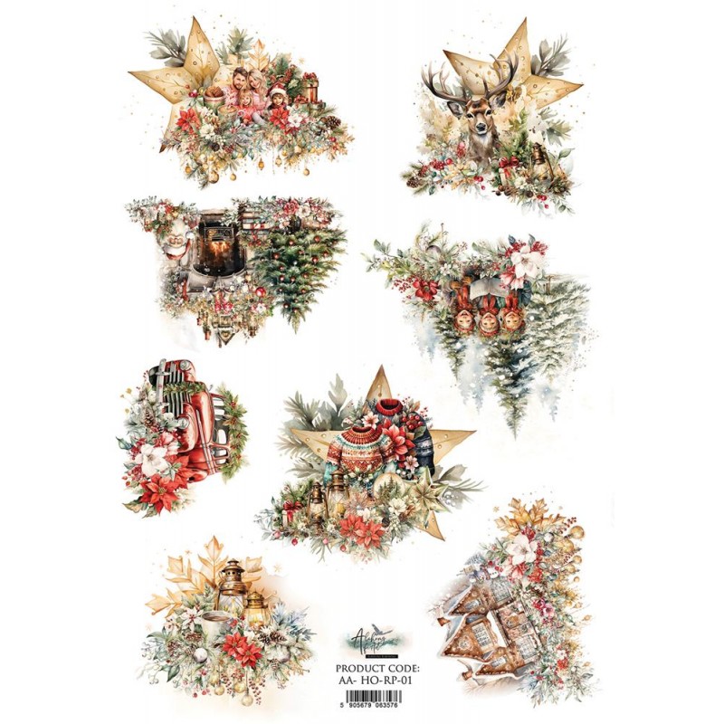 Ho Ho Ho - Papel Arroz 1 Ho Ho Ho - Papel Arroz 1