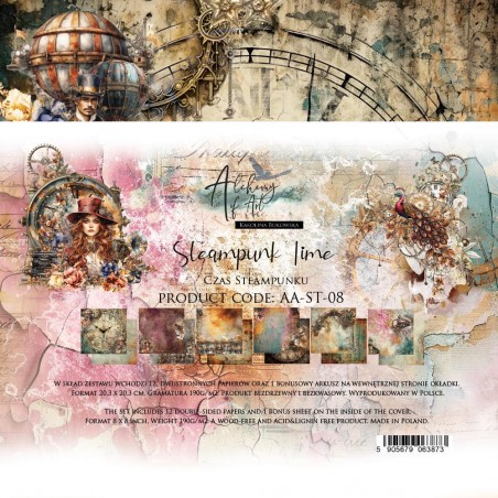 Steampunk Time  - Paper Set 20x20