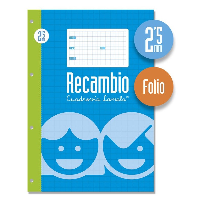 Recambio Folio Cuadrovía Lamela
