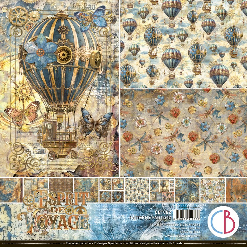 Esprit de Voyage Pattern 30x30 paper Pad Esprit de Voyage Pattern 30x30 paper Pad