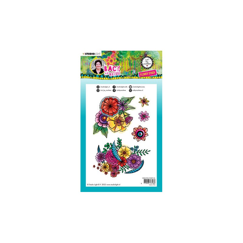 Art By Marlene - Set de Sellos Flower Stack Art By Marlene - Set de Sellos Flower Stack