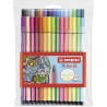 Estuche 30 Rotuladores Stabilo Pen 68