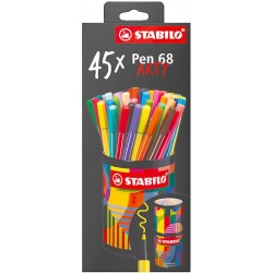 Lata Arty 45 Rotuladores Stabilo Pen 68