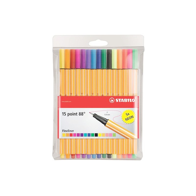 Estuche 15 Stabilo point 88