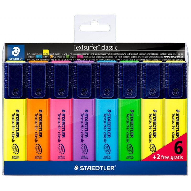 Set 6+2 subrayadores Textsurfer