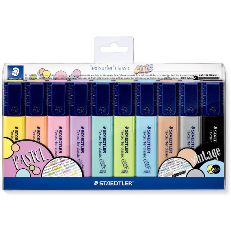 Set 10 Subrayadores Textsurfer pastel