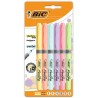 Set 6 subrayadores Bic Pastel
