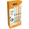 Set 12 subrayadores Bic Pastel