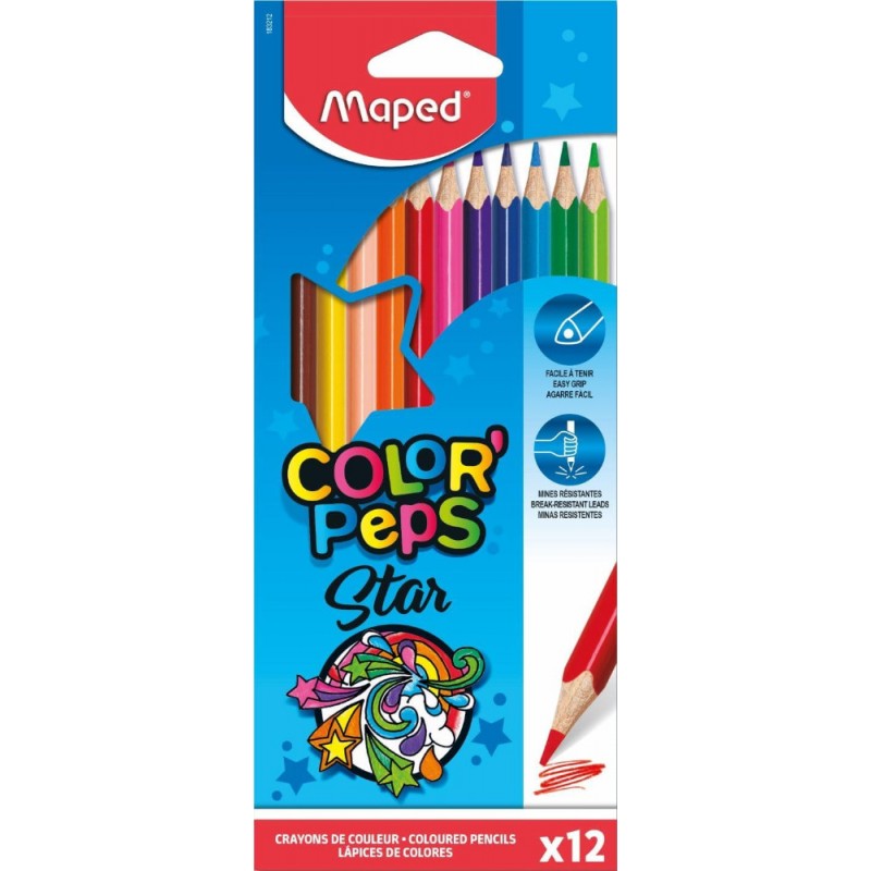 12 lápices de colores ColorPeps