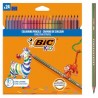 24 Lápices de colores Bic Kids Stripes