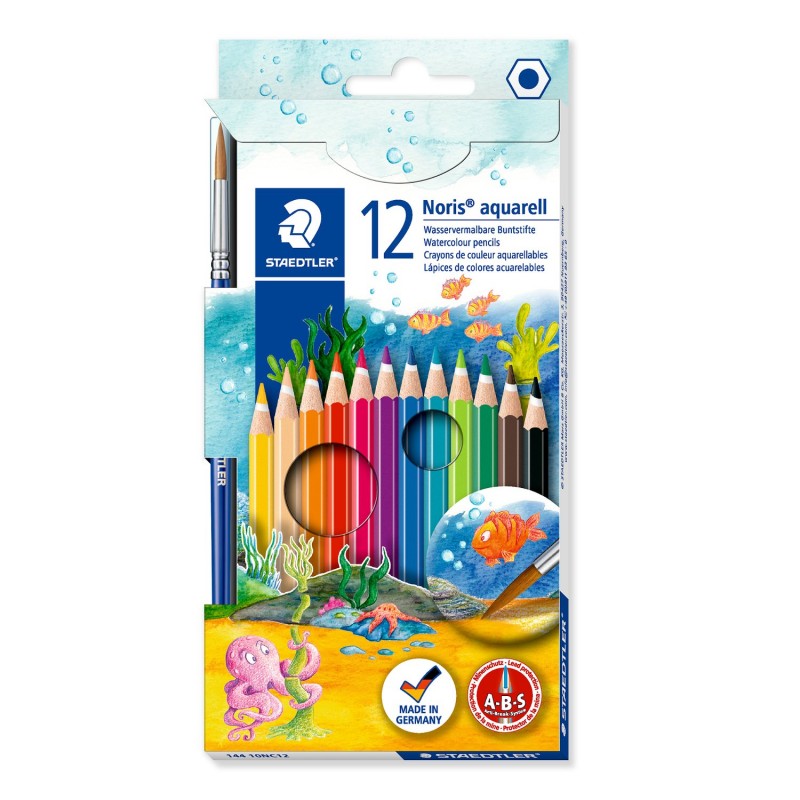 12 Lápices de Colores Acuarelables