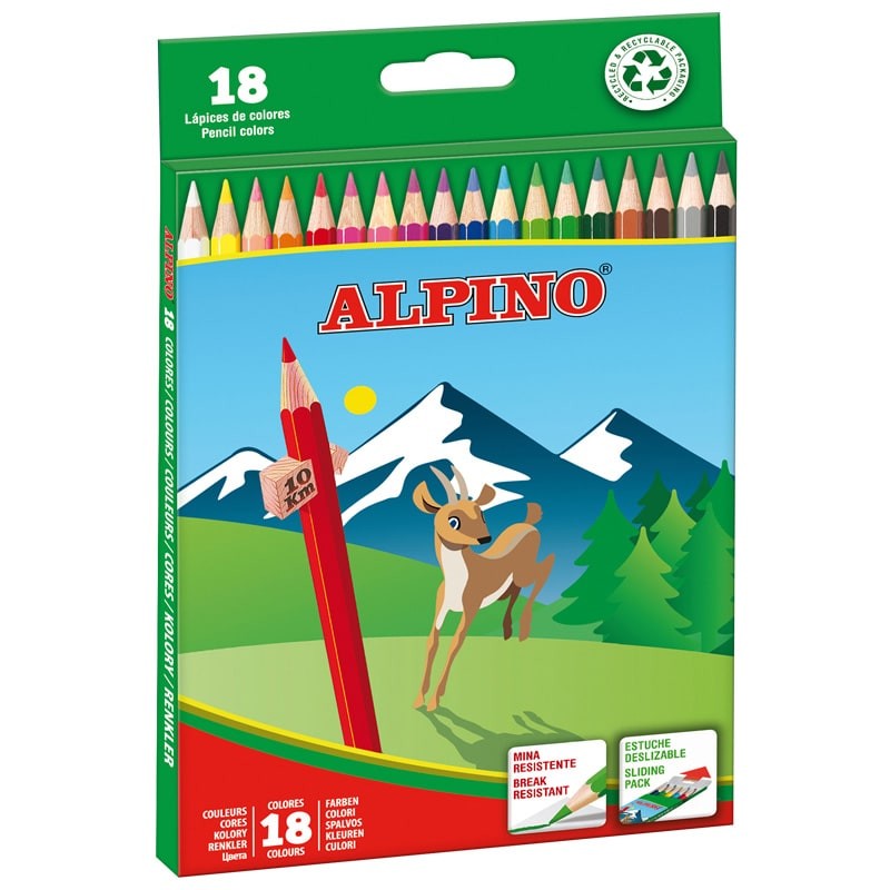 18 Lapices de Colores Alpino