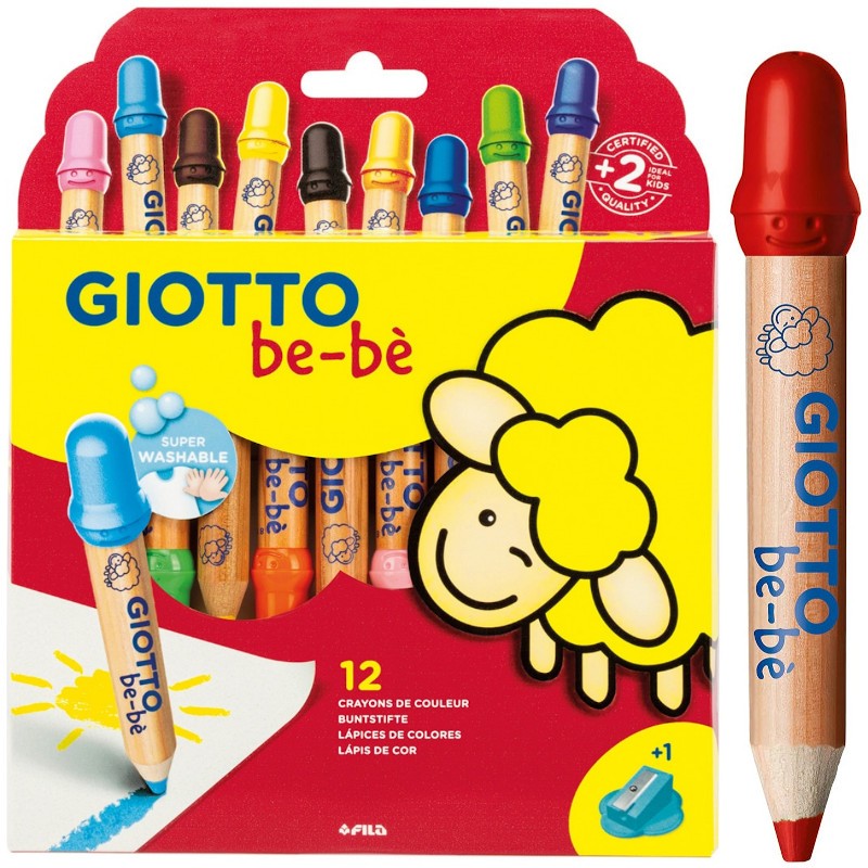 12 lápices de colores Giotto Be-bè