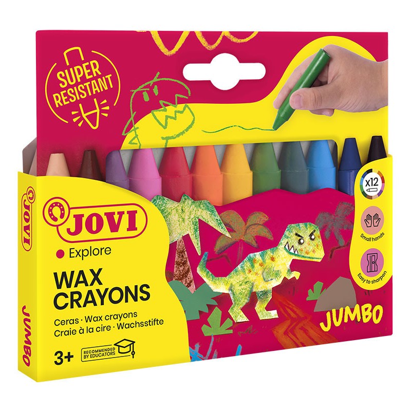 12 Wax Crayon Jumbo
