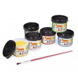 Caja 6 botes pintura acrílica Jovi
