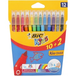 12 Rotuladores de colores Bic