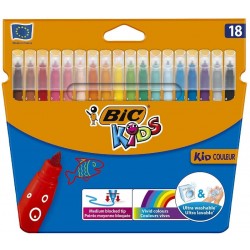 18 Rotuladores de colores Bic